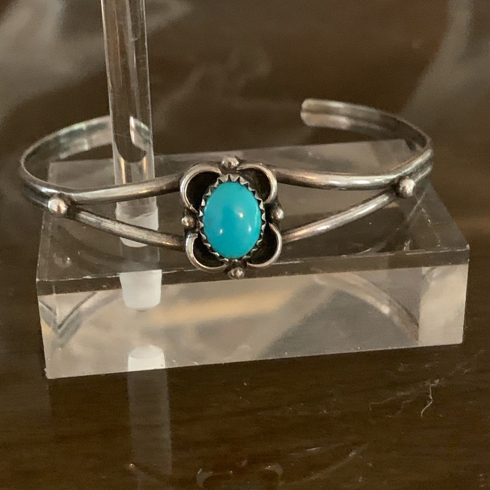 Vintage Navajo Turquoise Cuff